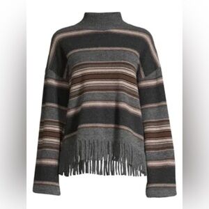 WEEKEND MAX MARA Virgin Wool Fringe Sweater